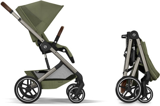 Cybex Balios S Lux Reversible 2 in 1 Baby Stroller Suitable for Newborn Moss Green 11.2kg