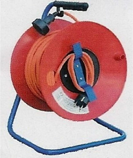 CHaralampidis Cablu de prelungire 1 loc cu cablu de 33m Diametru 3 x 1.5mm² Roșie