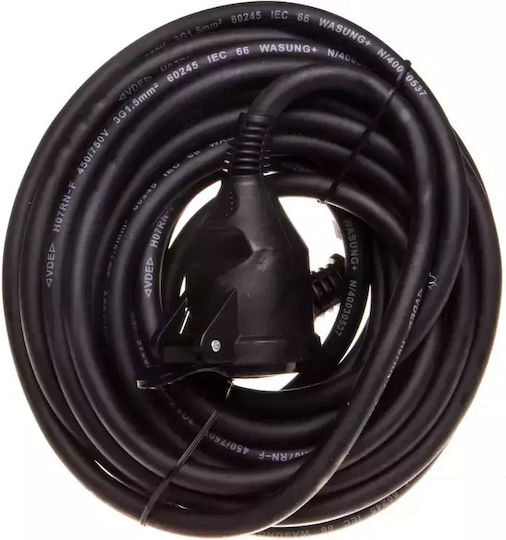 Emos Waterproof Extension Cable Cord 3 x 1.5mm²/10m Black