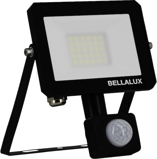 Bellalux Waterproof LED Flood Light 20W Natural White 4000K with Motion Sensor IP65