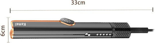 Kemei KM-6910 Πρέσα Μαλλιών με Κεραμικές Πλάκες 1000W