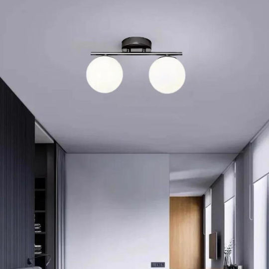 Luminastar Πλαφονιέρα Οροφής 35εκ. Μαύρη