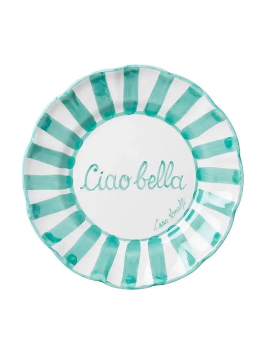 Casa Amalfi Shallow Ceramic Plate with Diameter 26cm