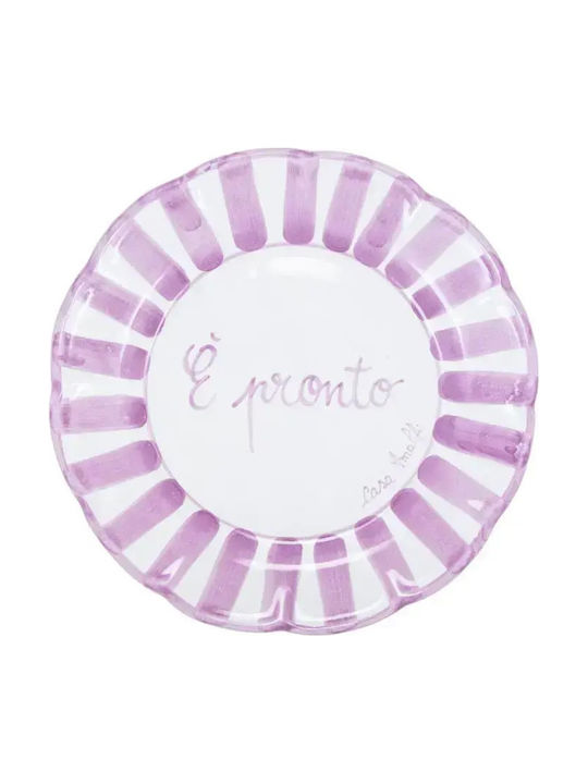Casa Amalfi Keramik Servierplatte mit Durchmesser 26cm