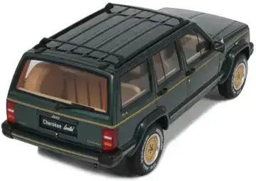 Model Mașină Jeep Cherokee XJ Limited Culoare Verde Hunter Anul 1995 Scara 1:18 Otto Models OT1204