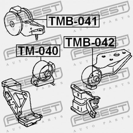 Cuzinet Dreapta al Suportului Motorului Toyota Corsa Tercel EL5 NL50 1994.09-1999.07 JP 12362-11140