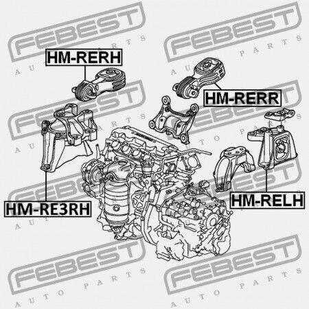 Linkes Motorhalterung für Honda CR-V Re7 2008-2011 EU 50850-SWA-A81