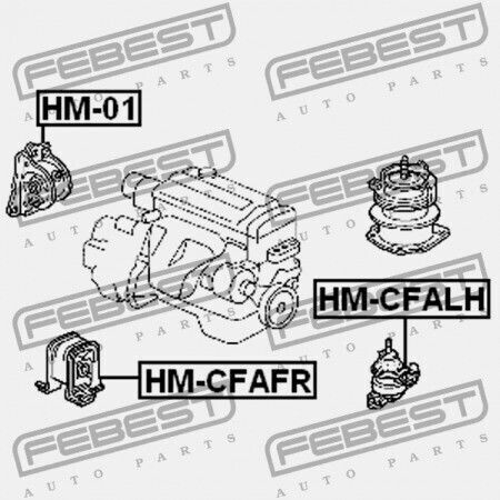 Предна Опора На Двигателя Honda Accord 4d Cf3 Jp 50840-s0a-981