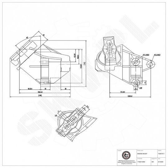 Suport drept motor Renault Twingo I 7700412094