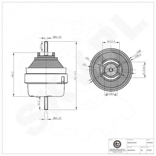 Vordere Linke Motorhalterung Für Audi A4 A6 Seat Exeo Skoda Hervorragend VW Passat 8d0199379a