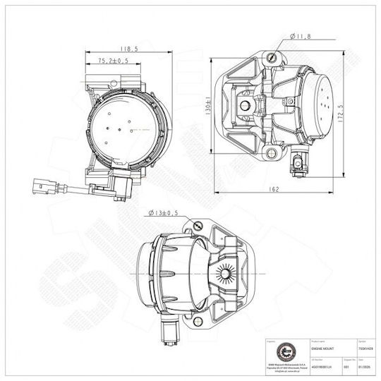 Right Engine Mount Audi A6 A7 4g0199381lh