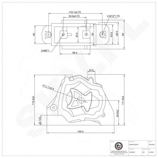 Rechts Motorhalterung Land Rover Freelander II Range Rover Evoque LR039527