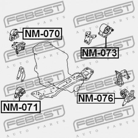 Ляв Тампон На Двигателя Nissan X-Trail T30 2004.03-2006.12 Ca 11220-8h300