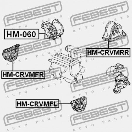 Front Left Engine Mount Honda Cr-v Rd1 1996-2001 Gn 50842-st0-n10