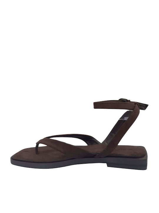 Women's Flat Sandals Brown