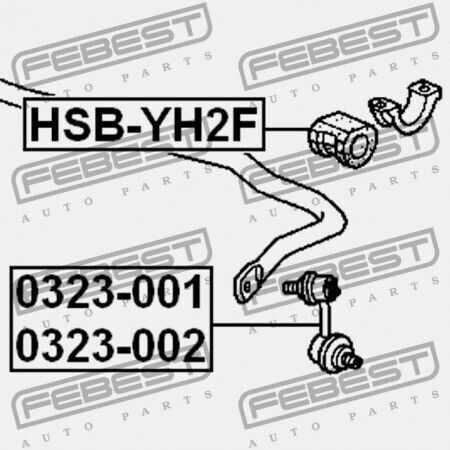 Μπροστινός Δακτύλιος Σταθεροποιητή Honda Element Yh1 2003-2006 Us 51306-scv-000
