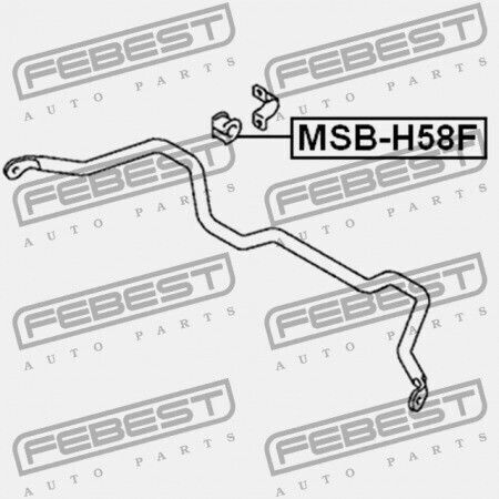 Μπροστινός Δακτύλιος Σταθεροποιητή Mitsubishi Pajero Mini H53 58a 1998.08 Jpn Mr418401
