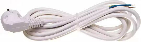 Elektro Plast Netzkabel mit Durchmesser 1x1.5mm² in Weiß Farbe 1m 1Stück