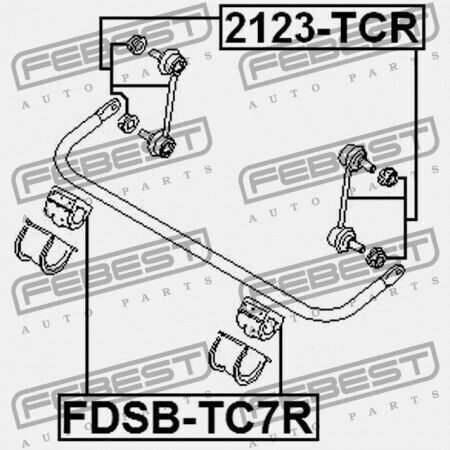 Πίσω Δακτύλιος Σταθεροποιητή Ford Transit Connect Tc7 2002-2013 Eu 4419558
