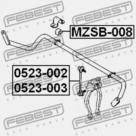 Преден Пръстен На Стабилизатор Mazda 6 Wagon Gy 2002-2005 Eu Gj6a-34-156