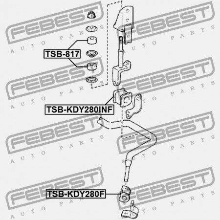 Vorderes Stabilisatorbuchsen Set Toyota Dyna Toyoace Kdy2 Ly2 Rzy2 Try2 2001.07 Jp 48815-25050