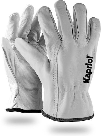 Kapriol Kapriol Work Driver Grey Leather Gloves