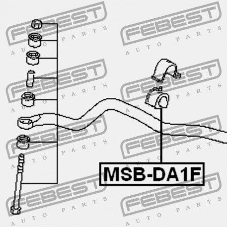 Front Stabilizer Ring Mitsubishi Carisma Da1-6a 1995.05-2003.12 Eur Nedcar Mr403965
