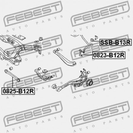 Πίσω Δακτύλιος Σταθεροποιητή Subaru Legacy B12 1998.04-2003.06 El 20464-ae011