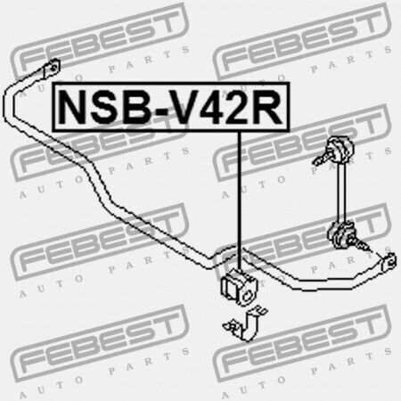 Rear Stabilizer Ring Nissan Quest V42 2003.05-2009.06 Ca 54613-ck010