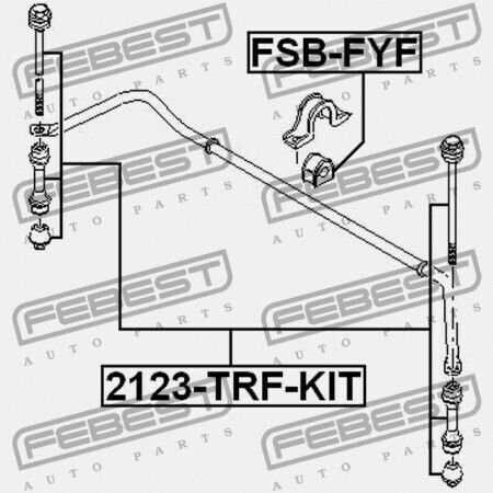 Febest Vorderseite Stabilisatorring Ford Transit Fy 2000-2006 Eu