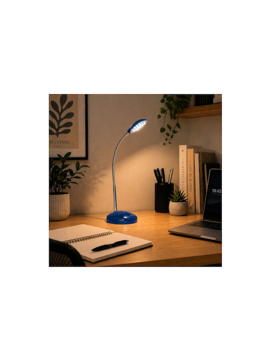 Brilliant Timmi LED Office Lighting with Flexible Arm in Blue Color