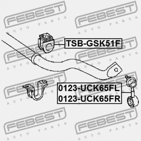 Μπροστινός Δακτύλιος Σταθεροποιητή Toyota Sequoia Usk6 2008.11 Gr 48815-0c050