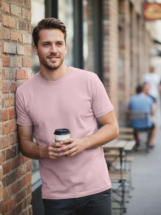 Valento Männer Werbebekleidung T-Shirt Kurzärmelig Cake Rosa