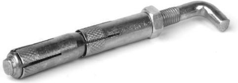 Cârlig drept cu pin din oțel 12*80mm M8 Pin S12*80h