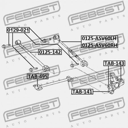 Febest Βίδα Αυτοκινήτου για Toyota Camry