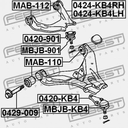Febest Schraube Für Mitsubishi Pajero Montero