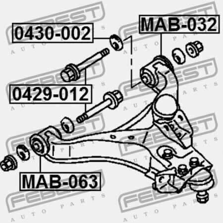 Febest Βίδα Αυτοκινήτου για Mitsubishi Pajero Volvo V90
