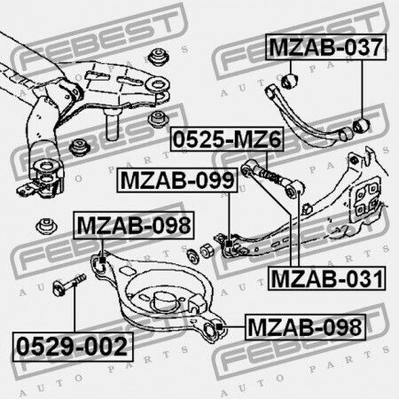 Febest Excentrici Auto Pentru Mazda 6