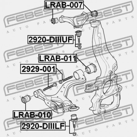 Febest Βίδα Αυτοκινήτου για Land Rover Discovery