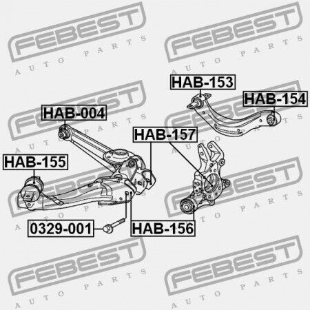 Febest Βίδα Αυτοκινήτου για Honda Civic