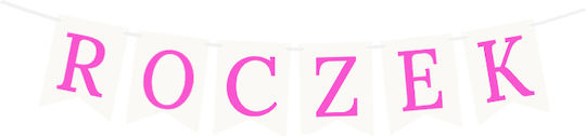 First Birthday Banner Pink 1 Set