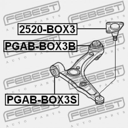 Șurub Braț Control Inferior Față Citroen Jumper III Relay III 2006 3640.76