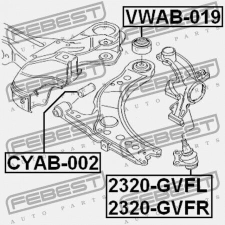 Μπροστινό Κάτω Μπουλόνι Audi A3 S3 Sportb. Lim. Qu 1997-2003 Rdw 1j0407365c