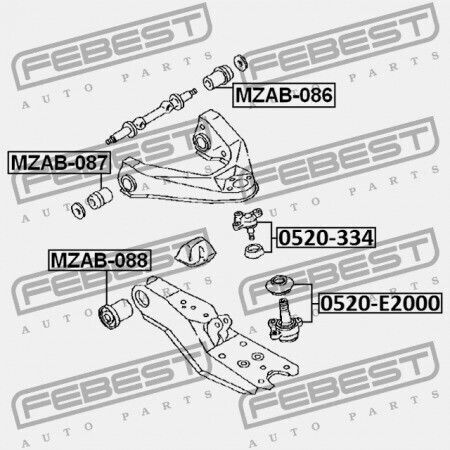 Știft Braț Inferior Frontal Mazda Bongo Sk 1999-2010 Jp S4yp-34-55x