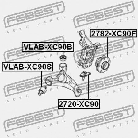 Bolt Front Lower Control Arm Volvo XC90 2003 274573