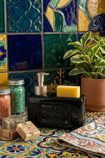 SteweHome Tavă De Săpun Ceramică Neagră 5210357169342