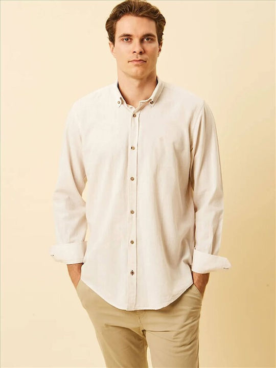 Long Sleeve Beige Shirt