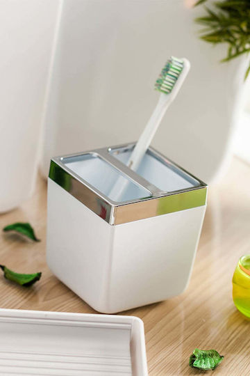 SteweHome Toothbrush Support Base Plastic White 5210357185489