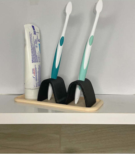 SteweHome Toothbrush Support Base Plastic Black 5210357185878
