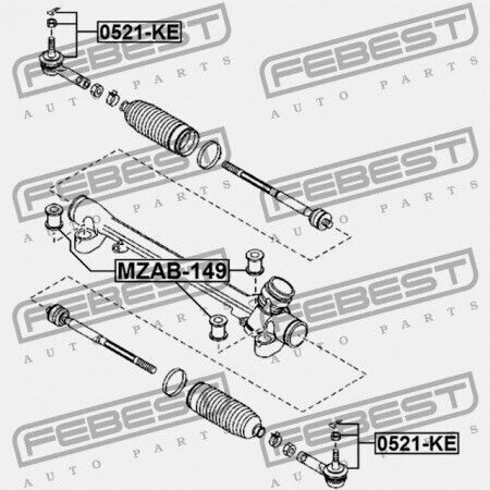 Febest Achsschenkel Für Mazda CX-5 Ke 2011-2012 Eu Kd31-32-280